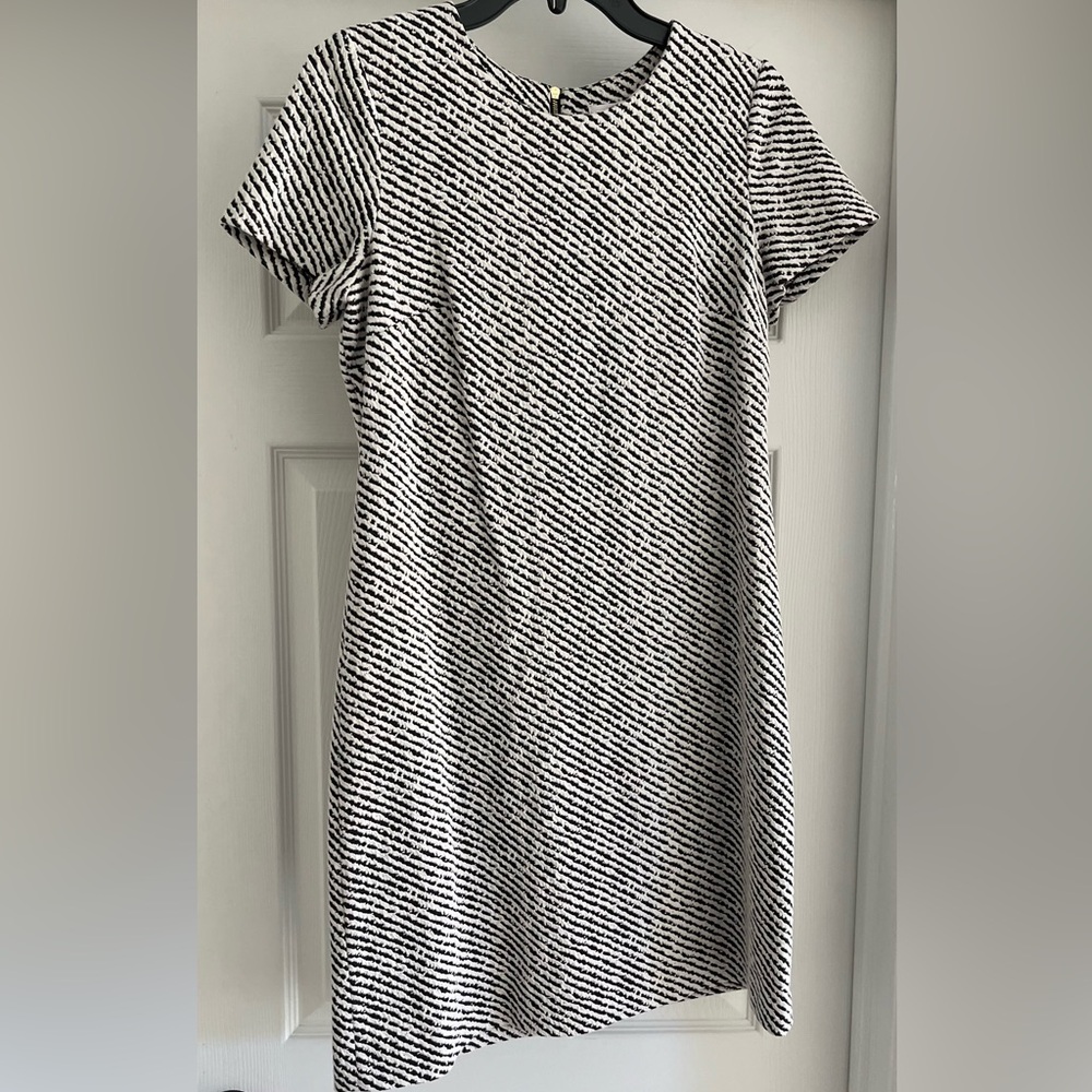 Calvin Klein SS Shift Dress (blk/wht)Sz 8